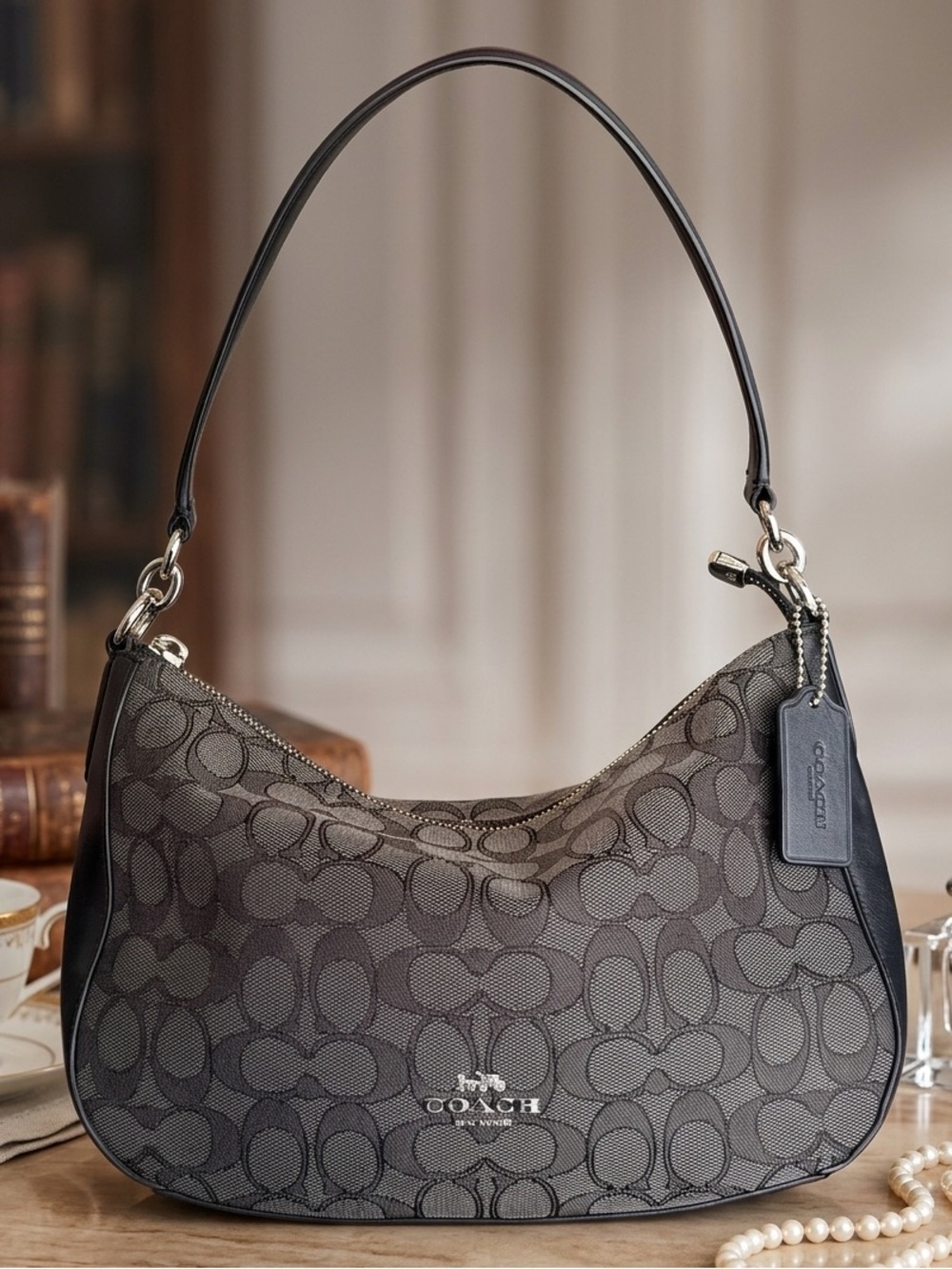 Coach Chelsea Signature Jacquard Canvas Shoulder Bag